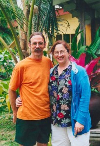 We were chaperoning a large group of community college students on a study tour to our old stomping grounds in the South Pacific. Keith felt like he was the "dad" to them all - young and old.