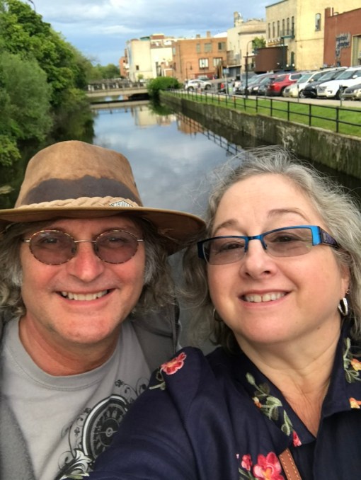 Steve and Mara (author) wandering around the countryside.