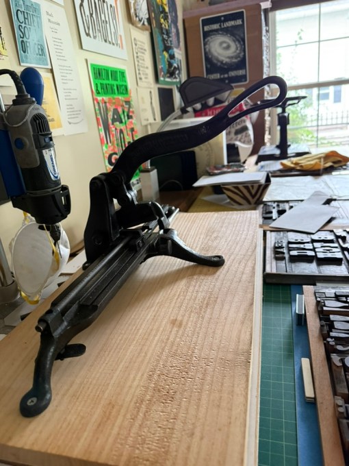 Rouse Slug Cutter with new sturdy base.